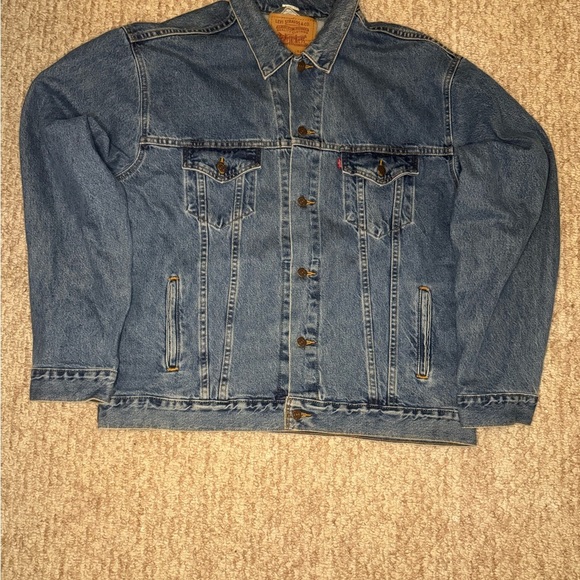 Levis Strauss Red Tab Jean Denim Trucker Jacket Mens sz XL Vintage 90s W… - Picture 1 of 11